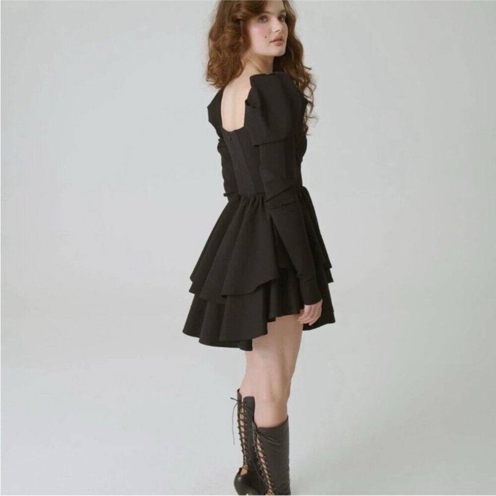 Selkie The Caviar Boleyn Dress Black Sz Small - Picture 2 of 12